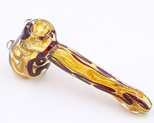 MFHX Handcrafted Stained Glass Art Making item, Pipe, 5.6 inches (multicolored)