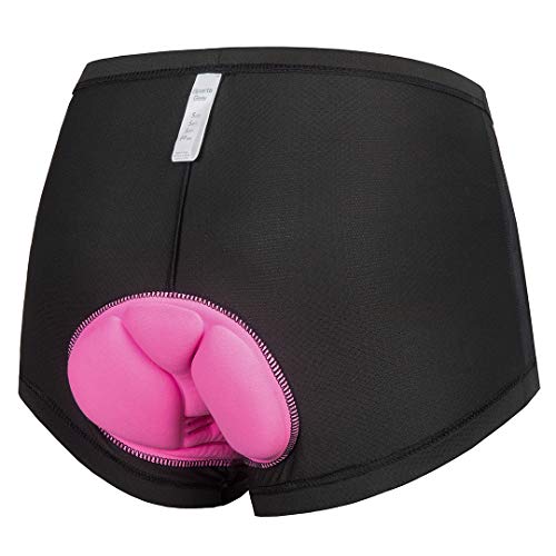 Women's Cycling Underwear 4D Padded Bike Shorts Lightweight Bicycle Biking Undershorts Breathable Ergonomic Design Black