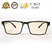 Blue Light Blocking Glasses - For Digital Eye Strain - Anti-Reflective Anti-Glare Amber Lenses for Computers and Digital Devices - Fight Visual Fatigue - Shatterproof and UV 400 Protection - Unisex