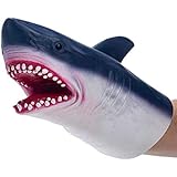 Yolococa Hand Puppet Toys,Soft Rubber Realistic Shark Head