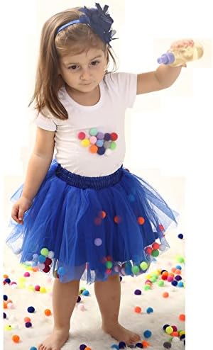 Zcaynger Infant Baby Girls Tutu Skirt 4 Layers Soft Tulle Puff Ball Dress for Toddler Girls with Headband