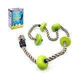 Tuko Climbing Rope Playground Swing Sets Tree House Accessories Sturdy Nylon Enamel Coated Smooth Metal Rungs (climbingrope)