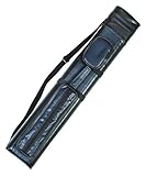 2x2 Hard Pool Cue Billiard Stick Carrying Case, Blue-Black