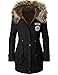 iLoveSIA Womens Hooded Warm Coats Parkas with Faux Fur Jackets