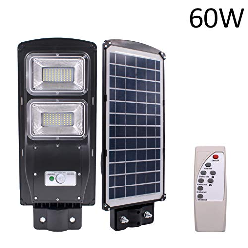 â¤Ywoowâ¤â¤ , 60W LED Solar Street Light PIR Motion Sensor Wall Timing Lamp+Remote