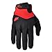Firelion Long Finger Outdoor MTB Downhill Off Road Bicycle Gloves (Black/Red, X-Large)