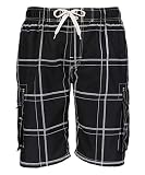 Kanu Surf Men's Echelon Swim Trunks (Regular & Extended Sizes), Flex Black, 3X