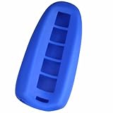 KeyGuardz Blue Rubber Keyless Entry Remote Key Fob Skin Cover Protector