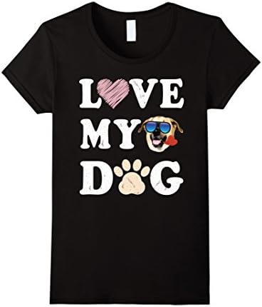 Womens I Love My Chinook Dog Funny T-Shirt Gilf For Dog Lovers Large Black