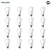 Philips LED Frosted A19 Light Bulb, Non-Dimmable, 450 Lumen, Daylight (5000K), 5.5W=40W, E26 Base, 16-Pack