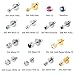 Silver Angel Ear Piercing Gun Disposable Self Mixed Colors Ear Piercing Gun Kit Safety Ear Piercing Gun Kit Tool For Women Men (253 5mm white crown)