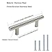 homdiy Brushed Nickel Cabinet Pull Kitchen Cabinet Handles HD201SN Drawer Pulls Brushed Nickel Cabinet Door Handles, 20Pack 3-1/2in Hole Centers Kitchen Door Handles for Cabinets