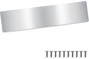 Door Kick Plate, Metal Kickplate for Bottom of Door,8x36 inch Aluminum Metal Plate Rounded Corners for Interior and Exterior 