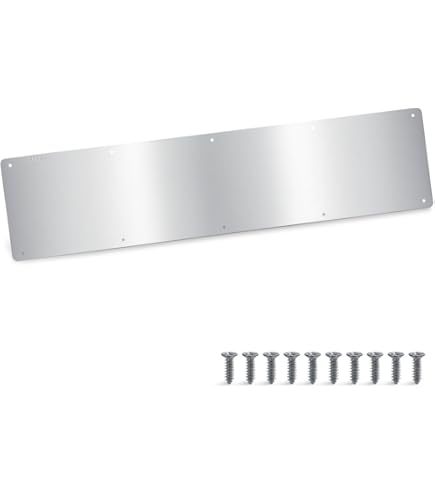 2 Plaques De Protection Autocollantes Pour Porte - 6 X 34 Pouces, Noir - Neuf, Intérieur/extérieur