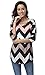 DREAGAL Womens Striped V Neck Shirt Mini Dress Large Multicoloured