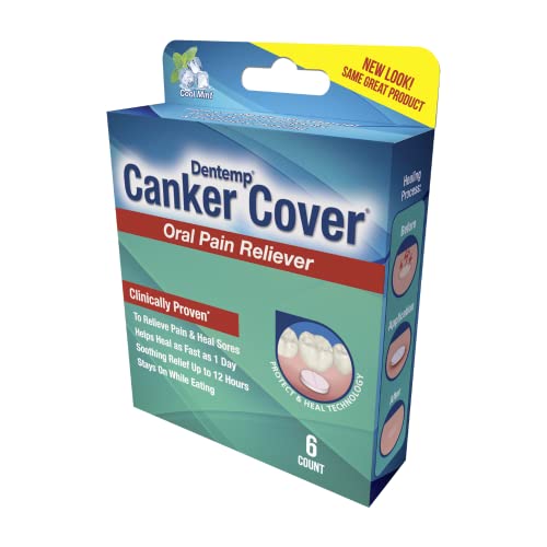 Dentemp Canker Cover Canker Sore Oral Pain Reliever (6 Counts