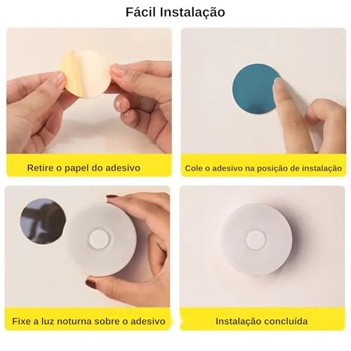 Combo 3 Luminárias, com Sensor de Presença, Recarregável, Luminária Sensor de Movimento