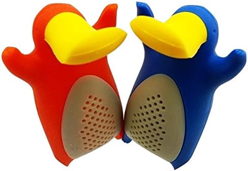 Cute Tea Infuser for Loose Leaf Tea, YumYum Utensils' Set of 2 PlaTEApus Silicone Tea Strainers, these Adorable Orange and Blue Platypus aren't Just Cute they'll Steep your Tea to Perfection.