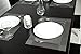 SICOHOME Placemats Set of 6,Grey,Vinyl Placemats