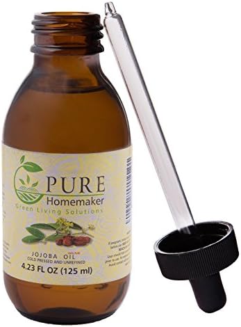 Jojoba Oil 4.23oz Glass Bottle- All Natural- Skin &amp; Hair Treatment &amp; Moisturizer. Great for Beards and Nails
