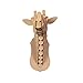Cardboard Safari Recycled Cardboard Animal Taxidermy Giraffe Trophy Head, Juliette Brown Small