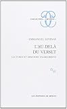 L'au-delà du verset: Lectures et discours talmudiques (Collection Critique) (French Edition) by 