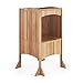 Guidecraft Heartwood Kitchen Helper Stool - Solid Oak: Premium Solid Wood, Adjustable Height, Foldable Cooking Step Stool Tower for Little Kids - Toddler Learning Furniture - Limited Edition