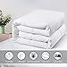 TIBOON All Season Queen/Full Comforter Summer Cooling Soft Quilted Down Alternative Duvet Insert with Corner Tabs,Warm Fluffy Reversible Hotel Collection White,88 by 88 Inches