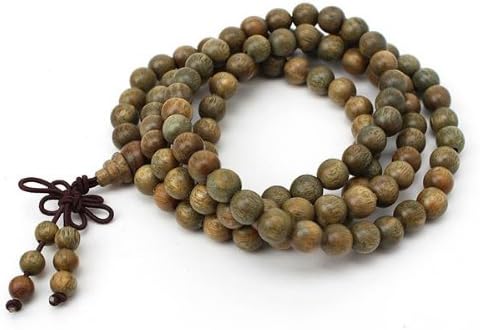 108 Meditation Vipassana Sandalwood Buddhist Buddha Prayer Bead Necklace Bracelet