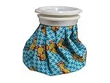 Spa Sister Reusable Hot and Cold Bag, Yellow Ducks with Blue Background, 1-bag