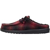 HEYDUDE Mens Wally Slip Cozy Plaid