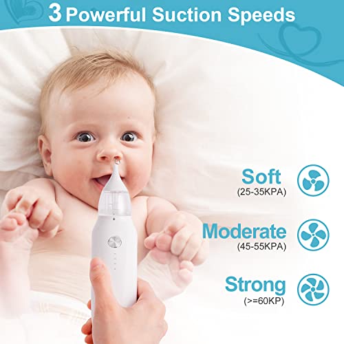 Electric Baby Nose Sucker with Adjustable Suction Level, Baby Nasal