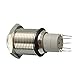 Ninth-City 16mm Momentary Metal Blue LED Lighted Power Push Button Waterproof Speaker Horn Switch 12V