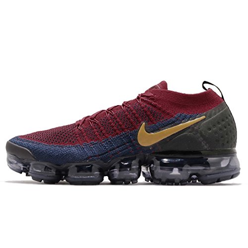 NIKE Men's Air Vapormax Flyknit 2, Team RED/Wheat-Obsidian-Black, 9 M US