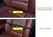 TOCGAMT 2 Pack PU Leather Car Backseat Organizer (Black)