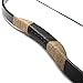 KAINOKAI Traditional Handmade Longbow Horsebow Hunting Recurve Archery Bow Recurve Bow Set (Black Warrior, 55.0 Pounds)