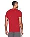 Under Armour Men's Charged Cotton T-Shirt, Red/Graphite, Medium