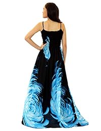 MayriDress Maxi vestido más tamaño de la ropa negro bola de gala fiesta domingo noche largo floral mujeres