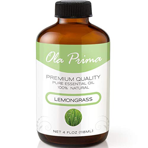 4oz - Premium Quality Lemongrass Essential Oil (4 Ounce Bottle with Dropper) Therapeutic Grade Lemongrass Oil