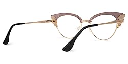 Zeelool Women's Trendy Rhinestone Oversized Cat Eye