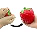 ORWINE Jumbo Squishies Fruit Squishies Slow Rising Strawberry Banana Peach Charms Kawaii Squishies Cream Scented Squishies Toys for Kids and Adults Pack of 3