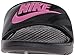 Nike Women's Benassi Just Do It Sandal, Black/Vivid Pink-Black, 6 Regular US