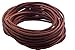 KONMAY 3.0mm Round Real Leather Cord, 10 Yards Dark Natural Leather String Cord for Jewelry Making, Necklaces, Bracelets and Crafting