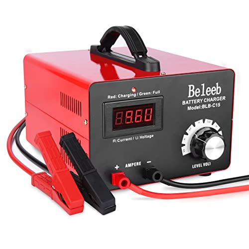 Beleeb C15 Multiple Voltage Battery Charger 6V 8V 12V 24V LeadAcid