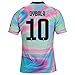 ZhouDress Juventus 2018/2019 Season #10 Dybala Mens Commemorative Limited Edition Soccer Jersey Rainbow