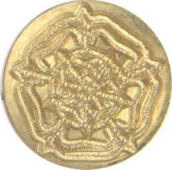 Tudor Rose 3/4" diameter Brass Wax Seal Stamp