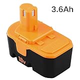 Upgraded 3.6Ah Replace for Ryobi 18V Battery P100 P101 ONE+ P101 130224028 130224007 1322401 130255004 130224028 ABP1801 ABP1803 Cordless Power Tools