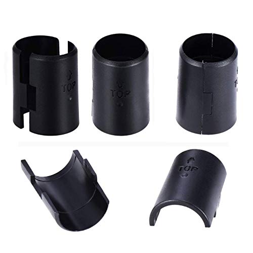 Canomo 32 Pairs (64 Pack) Wire Shelf Lock Clips Split Sleeves Shelving