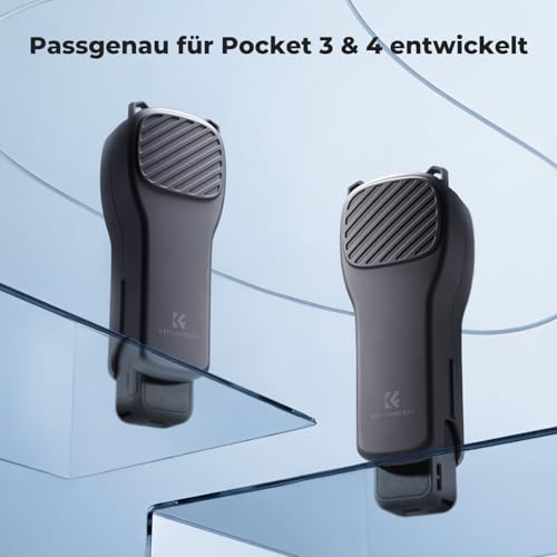 K&F CONCEPT PT61 Case Compatible with DJI Osmo Pocket 4 with Filter Storage, Hard Case with Soft Inner Lining, Specially Designed for Pocket 4 & Easy Open/Close, black, Portable