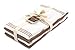 Sticky Toffee Cotton Kitchen Towels Set of 4 – Brown and White Hand Towels 28x16 in, Reusable and Absorbent Tea Towels for Cleaning or Drying, Oeko-Tex Cotton